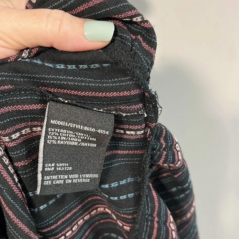 Tribal Femme V-Neck Maxi Tiered Dress size Large - Picture 4 of 6